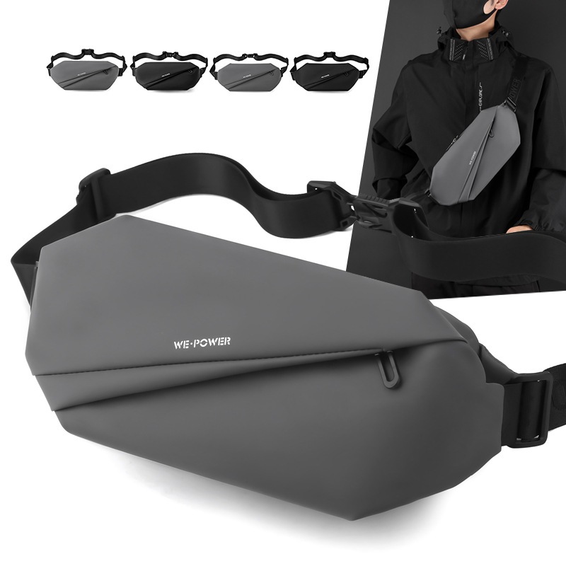 กระเป๋าคาดอก ทรงสวย ผ้ากันน้ำ ขนาดกำลังพอดี ตัวล็อค มีให้เลือก 2 แบบ พร้อมส่งจากไทย