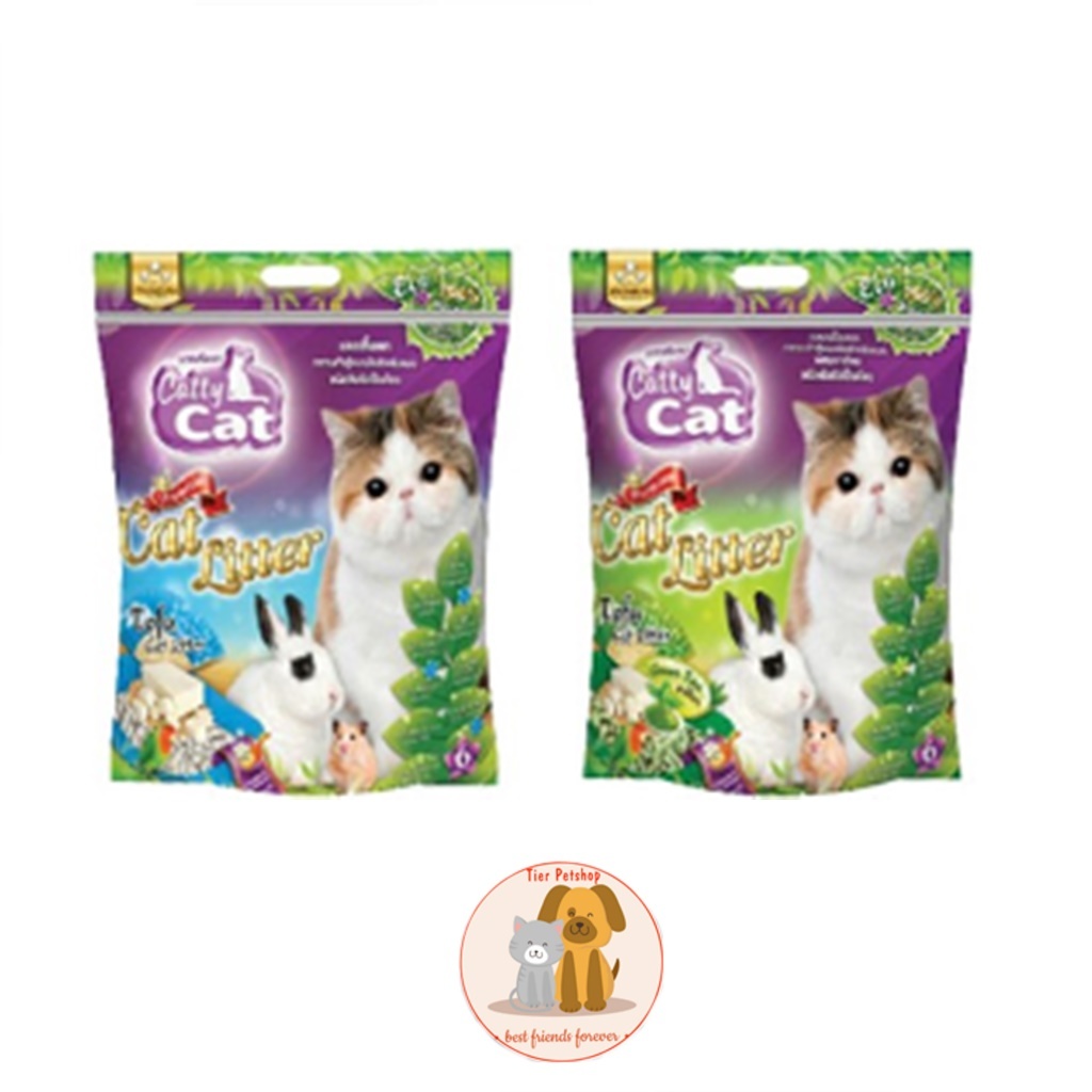 Catty cat ทรายแมวเต้าหู้ อนามัย สำหรับแมว ขนาด 6 ลิตร