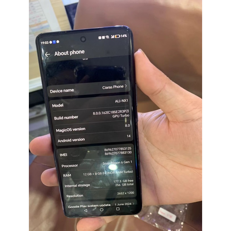 เลนส์กระจกกล้องหลังHonor x9b (5g)