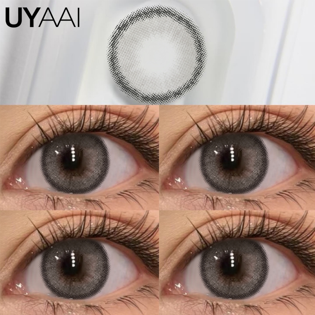 UYAAI 【0.00~-6.00】 1 คู่คอนแทคเลนส์สี Classic รายเดือน ชุดคอนแทคเลนส์ รายเดือน ปริมาณน้ำ 42% Contact Lens 14.2mm