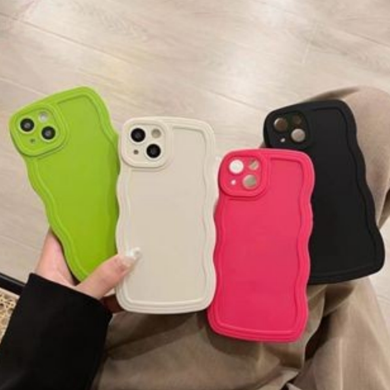 คลื่นลูกใหญ่ เคสโทรศัพท์สำหรับ for iPhone 11 13 12 15 Pro Max XR 13 PRO 14PLUS 6S 7 8 PLUS XS SE X ซิลิโคนกันกระแทกสี