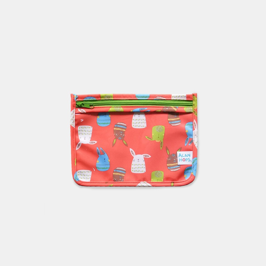 Alan Hops กระเป๋าใสเอนกประสงค์ รุ่น Daily Buddy ลาย Bumpy Bunny (Green)