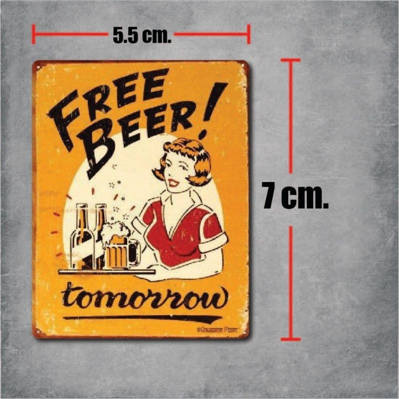 sticker pvc free beer tomorrow สติกเกอร์ งานออฟเซ็ทแท้ pvc กันน้ำ กันแดด