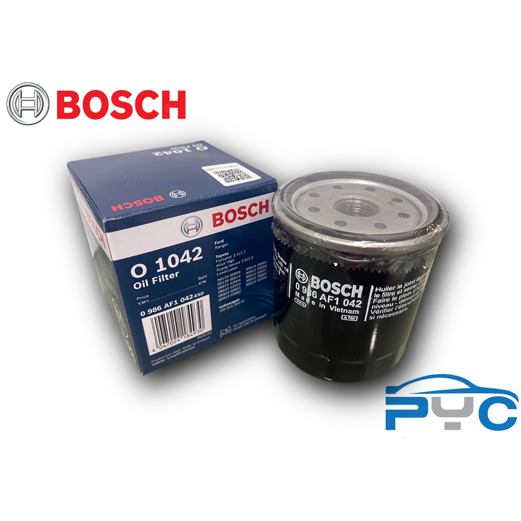 Bosch กรองเครื่อง ทุกรุ่น Vigo Dmax Triton กรองน้ำมันเครื่อง