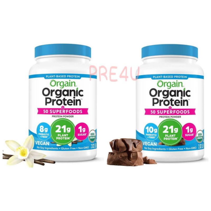 💥พร้อมส่ง💥Orgain Organic Vegan Protein Powder, 2.02 lb