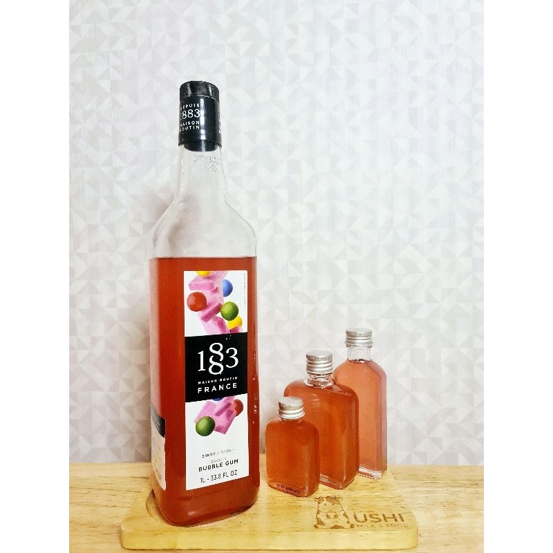 ไซรัปกลิ่นหมากฝรั่ง Bubble Gum [> แบ่งขาย <] แบรนด์ 1883 Syrups made in France 🇨🇵