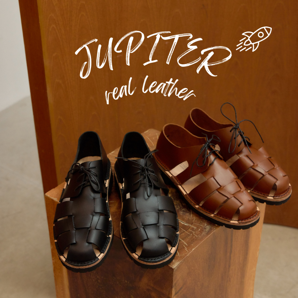 🔥 ลด 30% โค้ดคุ้ม NEW !! JUPITER รองเท้า minimal รัดส้นหนังแท้