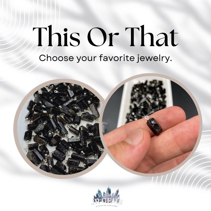 จี้หินนำโชค Black Tourmaline 🪨