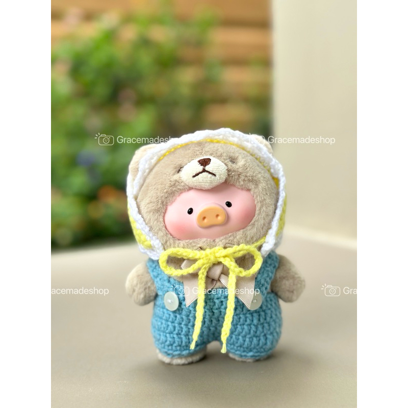 ชุดหมีเนย เอี๊ยม+ผ้าโพกหัว Teddylulu Bao-ao Zzoton