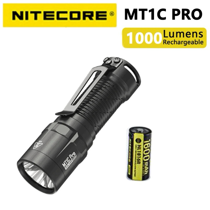 Nitecore MT1C Pro 1000 Lumens LED แสงสีขาว Camping EDC ไฟฉายกลางแจ้ง