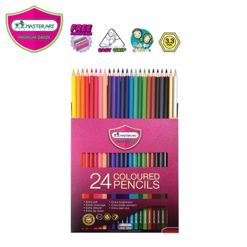 Master Art ดินสอสี สีไม้ 12 รูปที่ 3