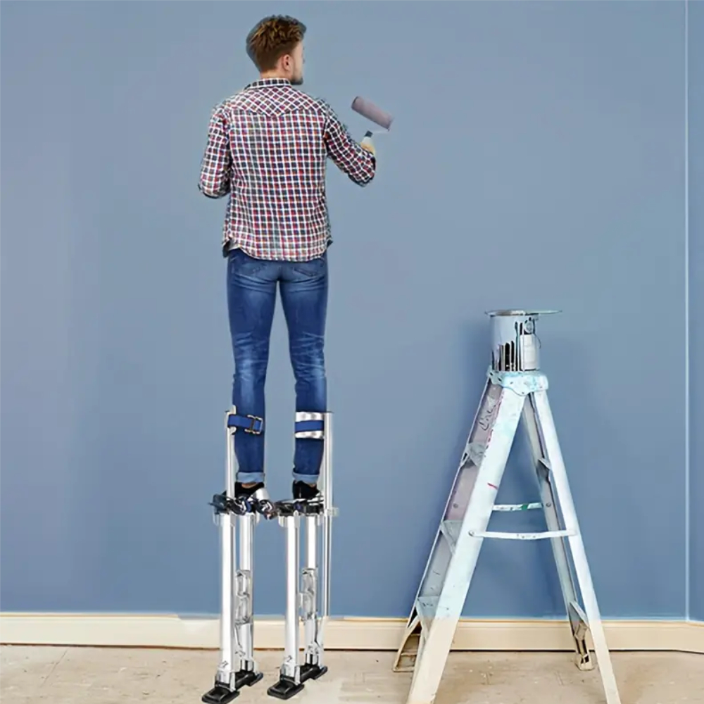 MOLY TOOLS ขาต่อยาว-Drywall Stilts Adjustable Aluminum Tool ความยาว 60-102 cm