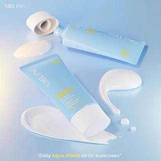 [ของแท้+ส่งฟรี🌤️] กันแดดซิบบลิ้ง ซิบบลิ้ง SIBLING Daily Aqua Shield All UV Sunscreen SPF50+PA+++30g