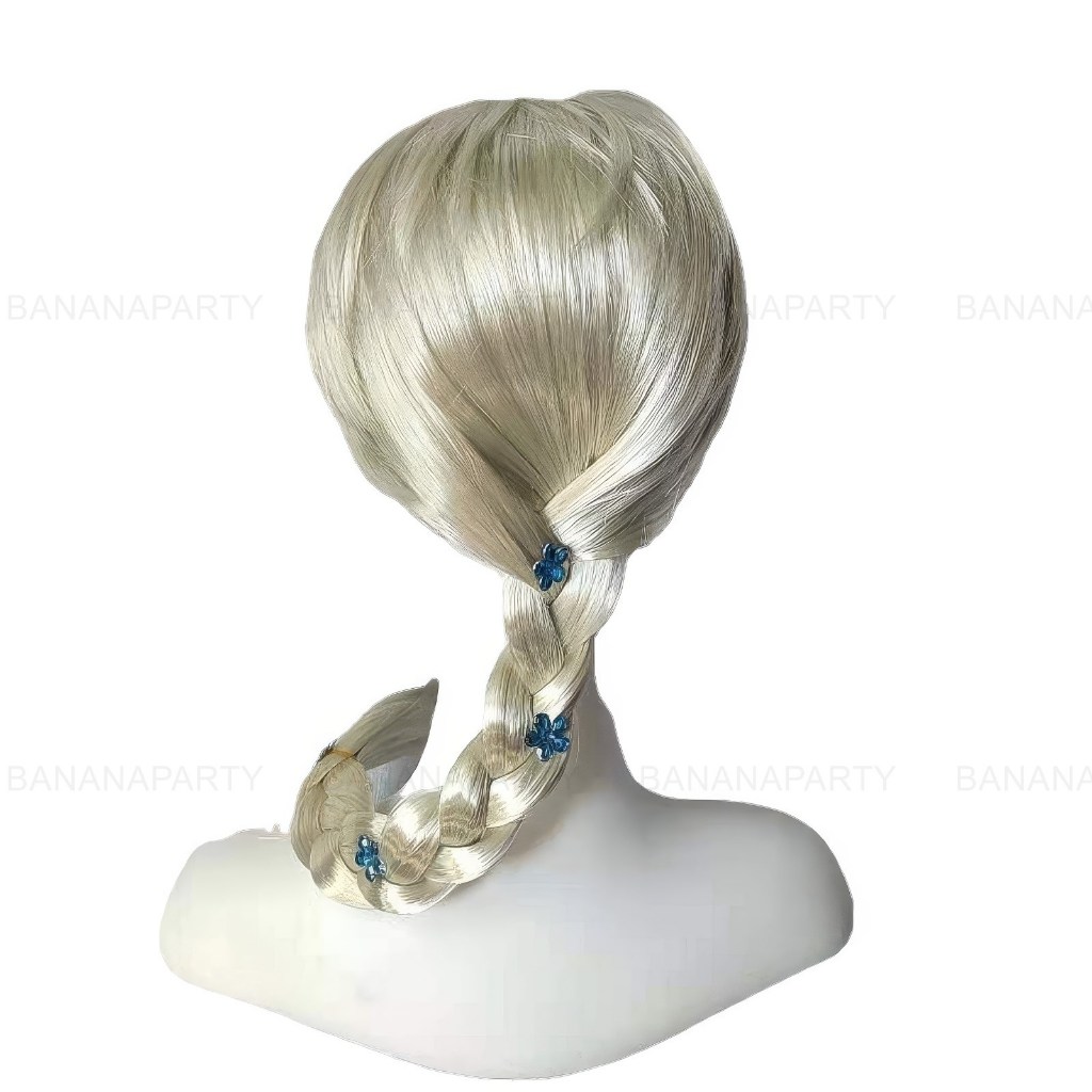 วิกผม elsa เจ้าหญิงหิมะ เอลซ่า wig คอสเพลย์ cosplay ส่งด่วนทุกวันในไทย วิก ราคา ถูกที่สุด ดีลบีเคเค แกลเลอรีภาพที่ 6