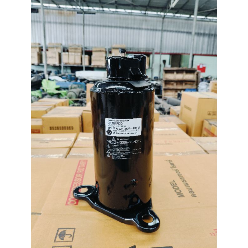 คอมเพรสเซอร์แอร์มือสอง ยี่ห้อ LG รุ่น QK164PDD ขนาด 9000 btu R22