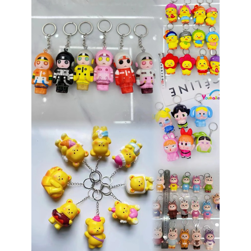 ร้อนขาย Squishy ช้ารีบาวด์จำลองขนมสุนัขร้อนรุ่นบีบเพลงของเล่นบีบอัด Pu จี้ขนาดเล็กพวงกุญแจขนมปังปลอม