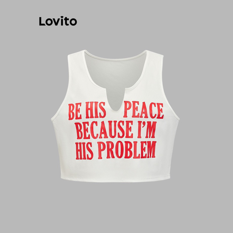 Lovitoเสื้อกล้ามลําลองแบบเรียบ