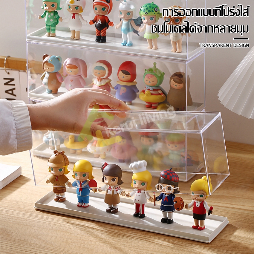 EQUAL กล่องอะคริลิค แบบใส กล่องใส่โมเดล ชั้นวาง art toy ป๊อปมาร์ท ฟิกเกอร์ อะคริลิค กันฝุ่น วางซ้อนกันได้ ราคา ถูกที่สุด ดีลบีเคเค แกลเลอรีภาพที่ 4