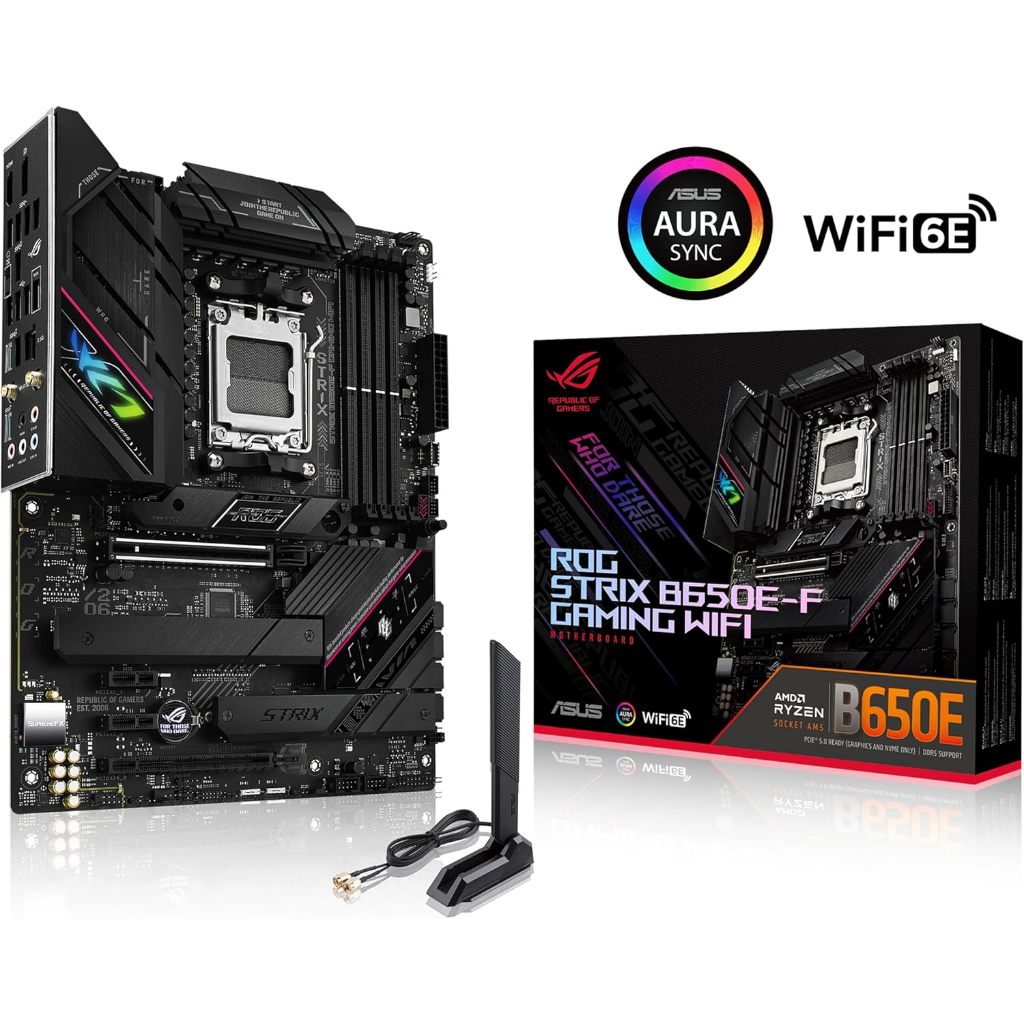 MAINBOARD (เมนบอร์ด) ASUS ROG STRIX B650E-F GAMING WIFI (DDR5) (SOCKET AM5) (ATX)