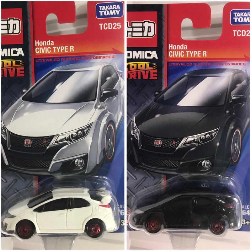 HONDA CIVIC TYPE R ขาว ดำ TOMICA COOLDRIVE