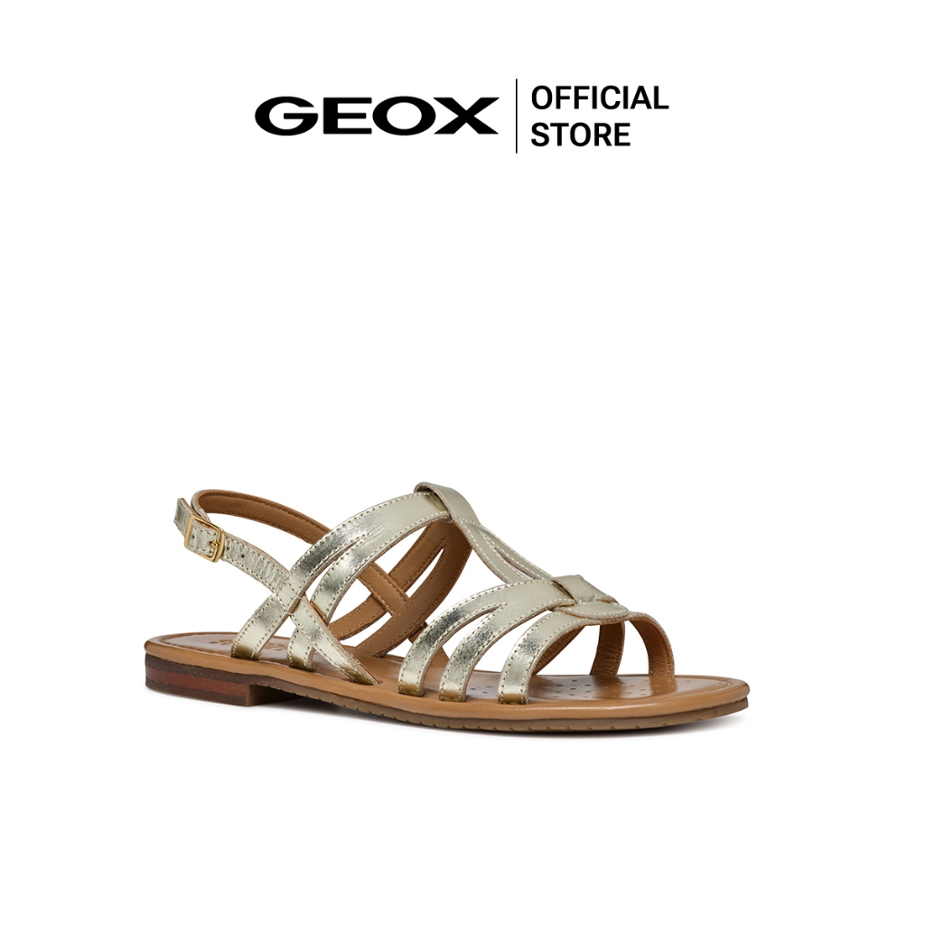 GEOX รองเท้าแตะผู้หญิง รุ่น D SOZY S - LT GOLD FW24 (D35LXIC2012F_F4GDXX)