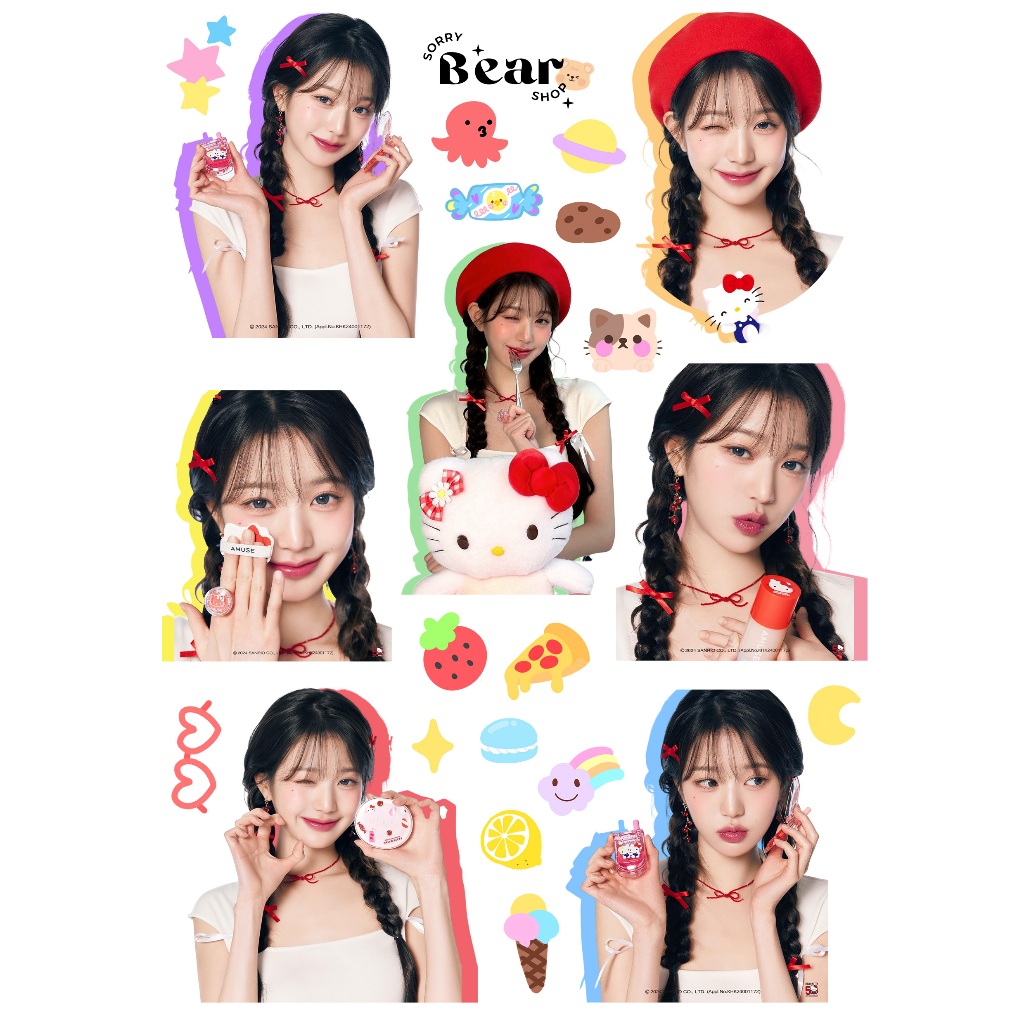 IVE Wonyoung Sticker Die-Cut  สติ๊กเกอร์ IVE Wonyoung ไดคัท กันน้ำ/เรซิ่น