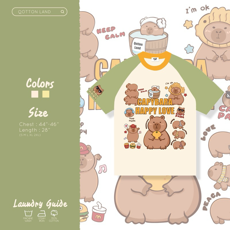 เสื้อยืดโอเวอร์ไซส์ QL คาปิบาล่า