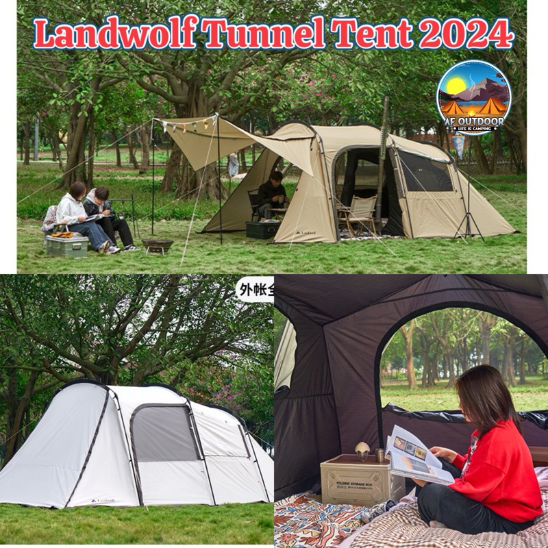 🌈รุ่นใหม่🌈  Landwolf  Fast Tunnel Tent เต็นท์อุโมง เหมาะสำหรับ 4-6คน