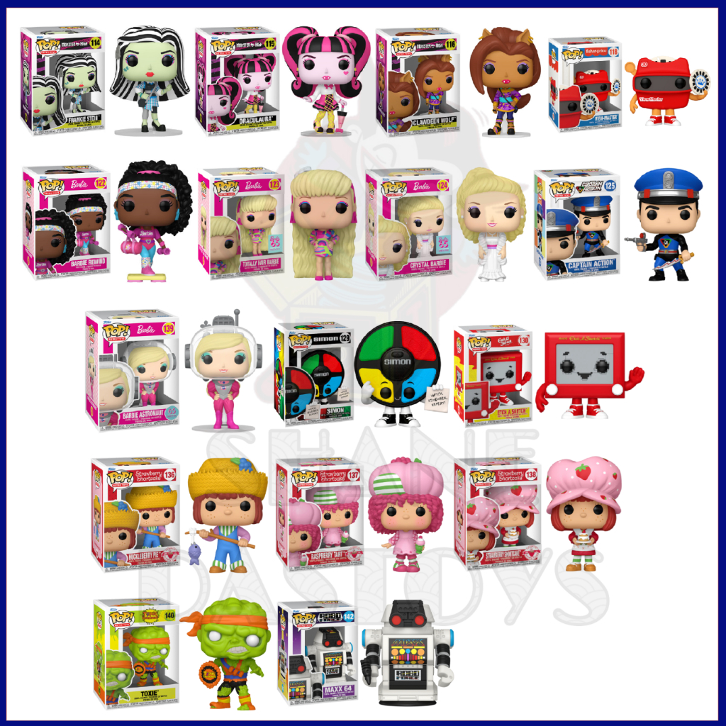 {PRE-ORDER} Funko Pop! RETRO TOYS : Monster High, View Master, Barbie, Captain Action, Strawberry Sh