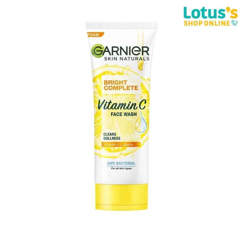 การ์นิเย่ สกิน แนทเชอรัลส์ ไบรท์ คอมพลีท โฟม 100 มล. GARNIER BRIGHT COMPLETE FOAM 100ML