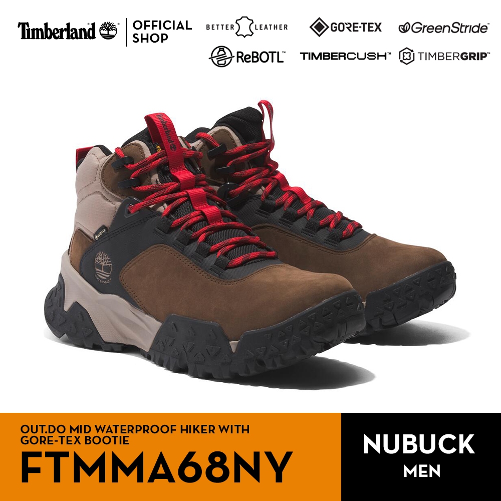 Timberland Men's Motion Scramble Waterproof Hiker Mid with GORE-TEX รองเท้าผู้ชาย (FTMMA68NY)