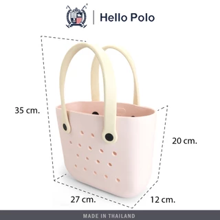Hello Polo กระเป๋า ชายหาด กระเป๋าสะพายผญ แฟชั่น แบบกันน้ำ ลำลอง แบบพกพา ความจุสูง EVAนุ่มนวลเหมือนเมฆ กระเป๋าสวยๆ BH2003