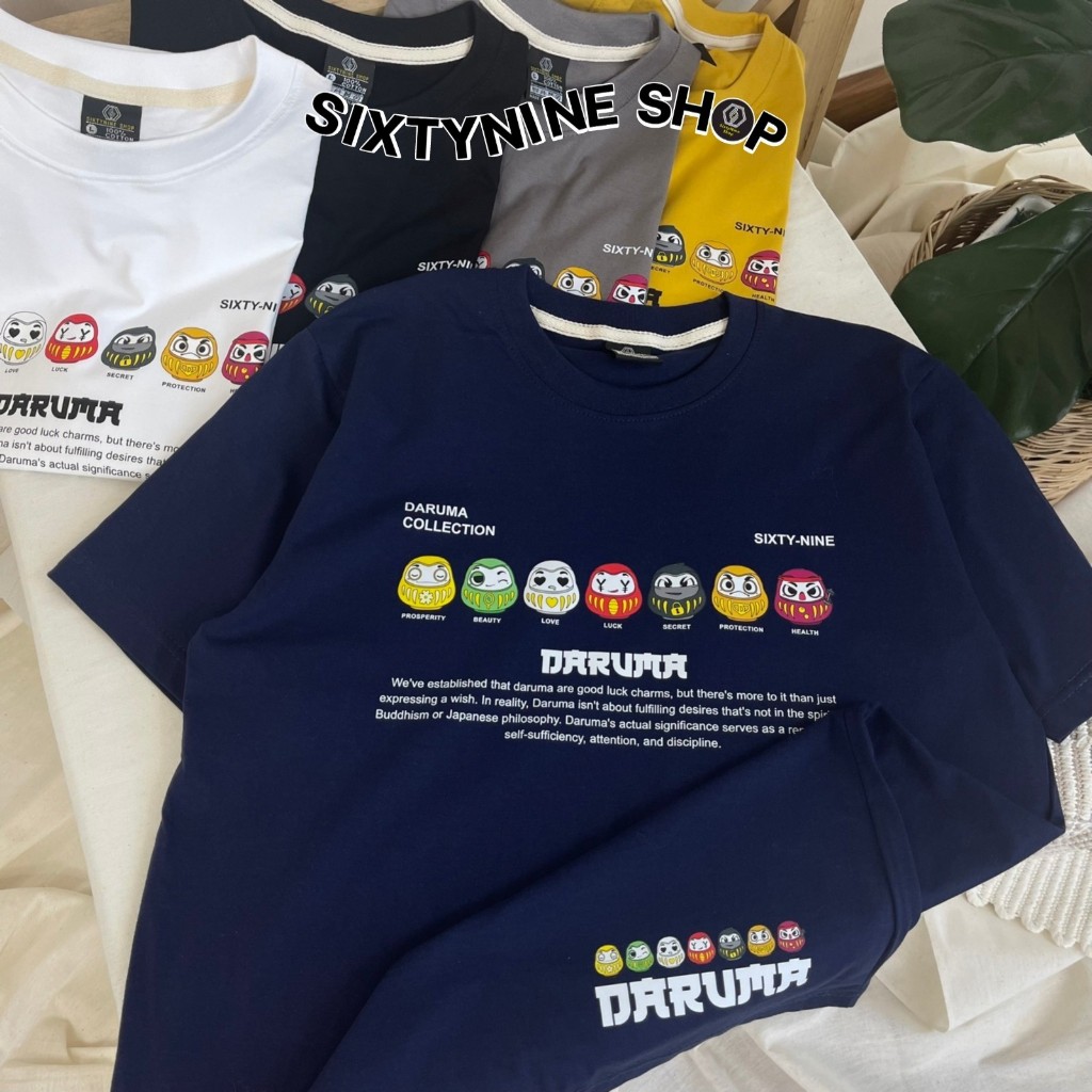 พร้อมส่ง เสื้อยืดพิมพ์ลาย " DARUMA"