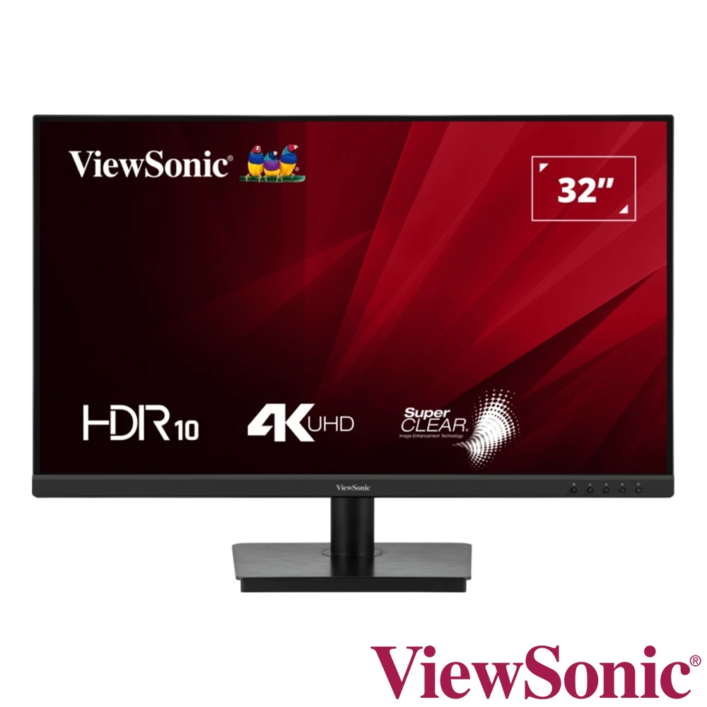 ViewSonic VA3208-4K-HD 32” 4K UHD VA Panel Monitor with HDR10, HDMI, Display, Speaker - รับประกัน 3 ปี