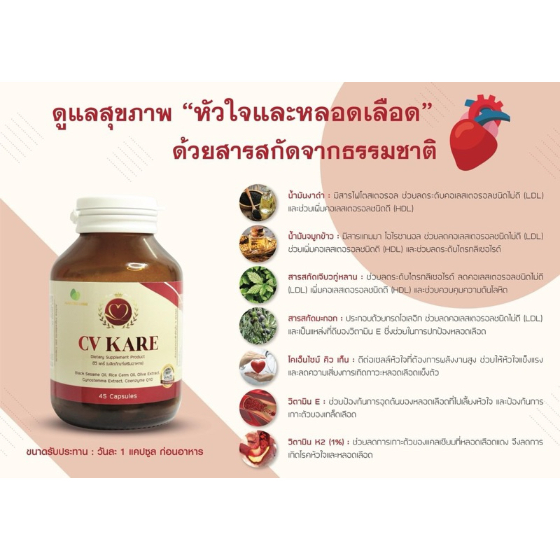 CV KARE BLACK SESAME OIL+RICE GERM OIL CoQ10(น้ำมันงาดำ+น้ำมันจมูกข้าว)45CAP