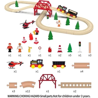 ขายดี รางรถไฟ รถไฟรางไม้ ikea ของเล่นเด็ก รถไฟของเล่น ของเล่นเด็ก รถรางไม้ เสริมพัฒนาการ ฝึกสมาธิ