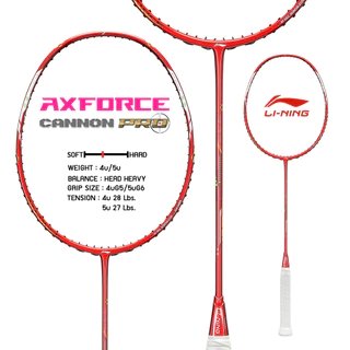 LI-NING AXFORCE CANNON PRO ไม้แบดมินตัน แถมซอง+กริปพันด้าม+เอ็น พร้อมขึ้นฟรี (เลือกได้ที่ ช้อปเพิ่มคุ้มกว่า)