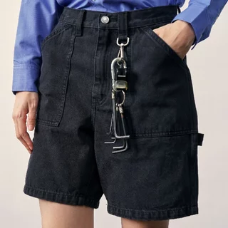 Kodangs Tyler Jeans - กางเกงยีนส์ขาสั้นผ้าฟอก กางเกง Jort สีดำ สียีนส์
