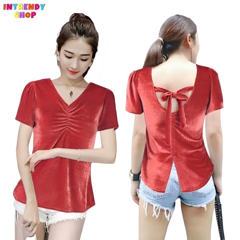 เสื้อไซส์ S. L. XL.3XL. เสื้อยืดกํามะหยี่ผ่าหลัง ผ้านําเข้าเกรดพรีเมี่ยม.