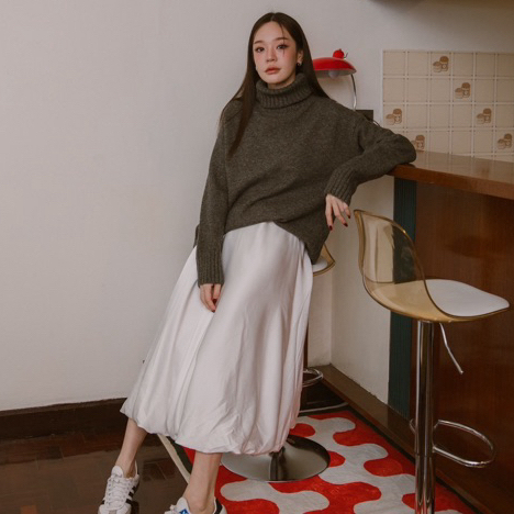 GINGKO sweater  ไหมพรมคอเต่าเนื้อหนา ใส่สบายกันหนาวได้ดีมากค่ะ - รูปที่ 6