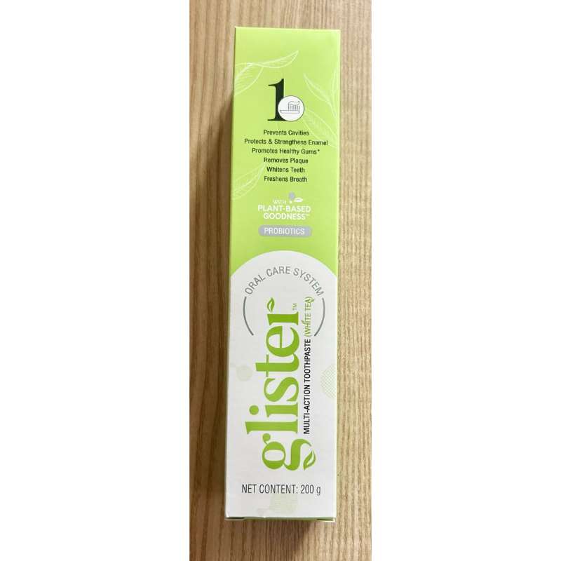 glister ใหม่ยาสีฟัน กลิสเทอร์ มัลติ-แอ็คชั่น ไวท์ ที (รสชาขาว) 200 กรัม