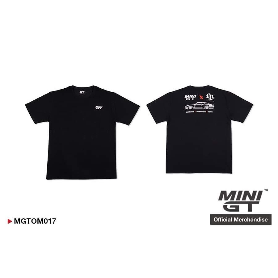 Mini GT 1/64 No.OM017-XS  MINI GT T-shirt - MINI GT x LB Black XS