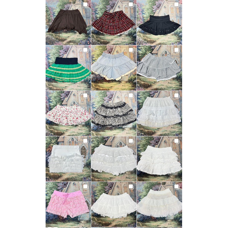 กระโปรงสั้น y2k แฟรี่