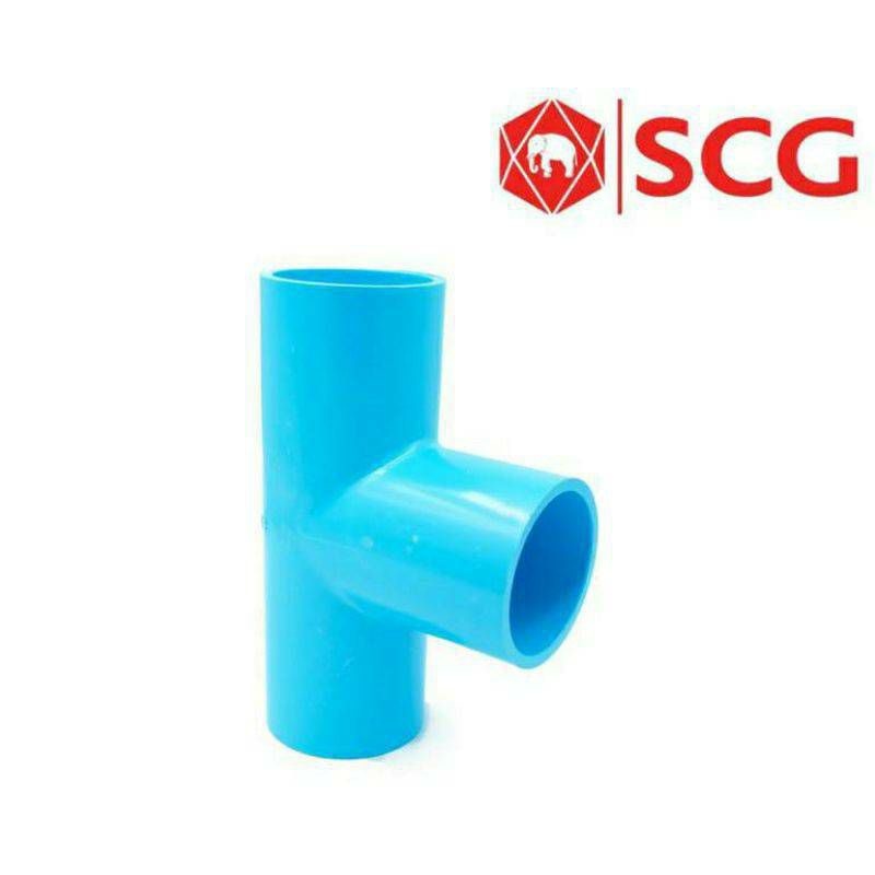 ส่งไวSCG ข้อต่อตรง-หนา 80(3") สีฟ้าพีวีซีแข็ง (Rigid PVC)