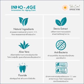 Inno-Age น้ำยาบ้วนปากสำหรับผู้มีภาวะปากแห้ง น้ำลายน้อย ฉายแสงทำคีโม อินโนเอจ 500 มล.
