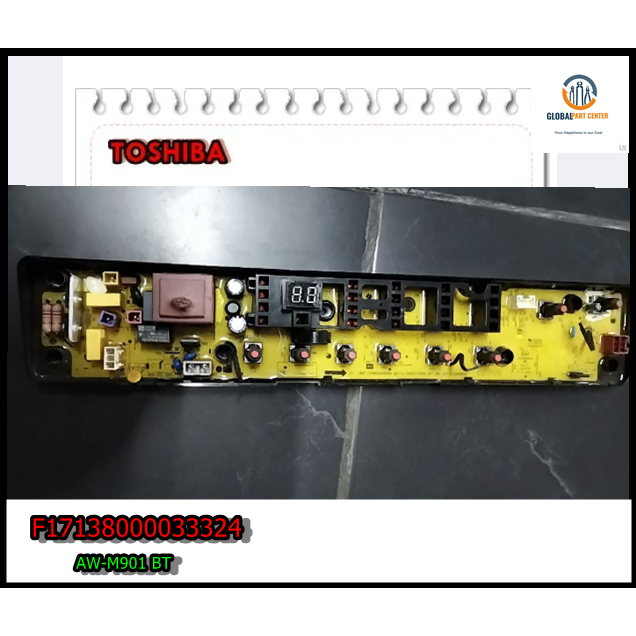 ขายอะไหล่แท้/เมนบร์อดเครื่องซักผ้า โตชิบา F17138000033324 (Toshiba)รุ่นAW-M901 BT
