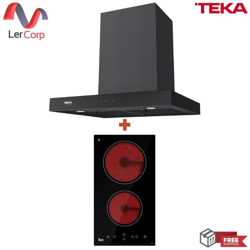(Teka) เครื่องดูดควัน รุ่น LDH TC 60 BK + เตาไฟฟ้า รุ่น VE2 SC