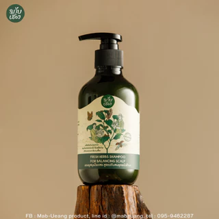 แชมพูสมุนไพรสด สูตรปรับสมดุลหนังศีรษะ ลดผมร่วง (FRESH HERBS SHAMPOO FOR BALANCING SCALP) มาบเอื้อง