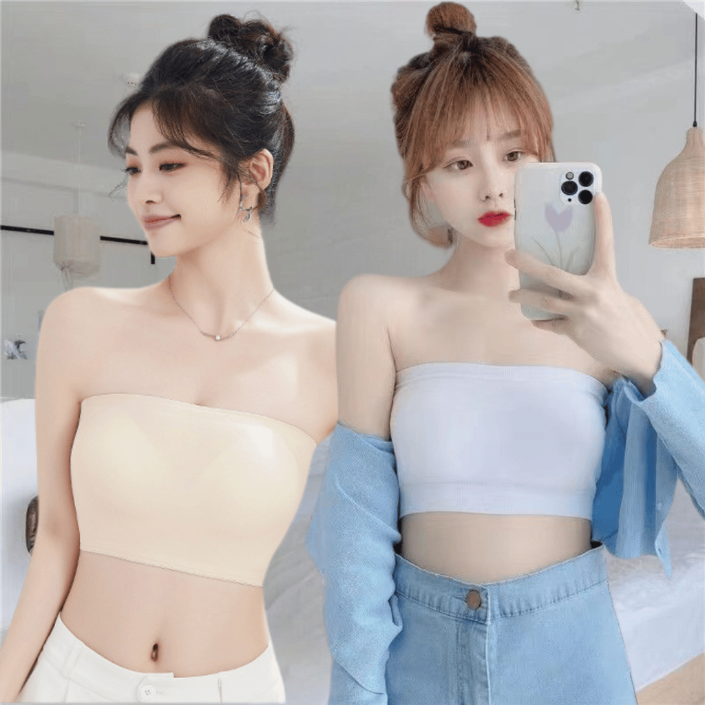 เกาะอกไร้ขอบ เกาะอกผู้หญิง รุ่น B-006 มีฟองน้ำในตัวฟองน้ำถอดได้ ซับในได้ พร้อมส่ง