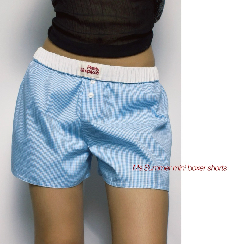 Ms.Summer mini boxer shorts กางเกงขาสั้นเอวต่ำ